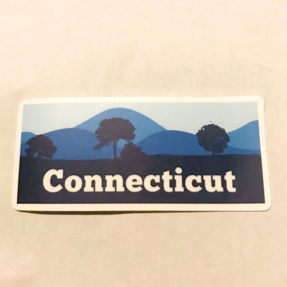 Connecticut Matte Finish PVC Removable Waterproof Decor Accent Sticker - Picture 4 of 9